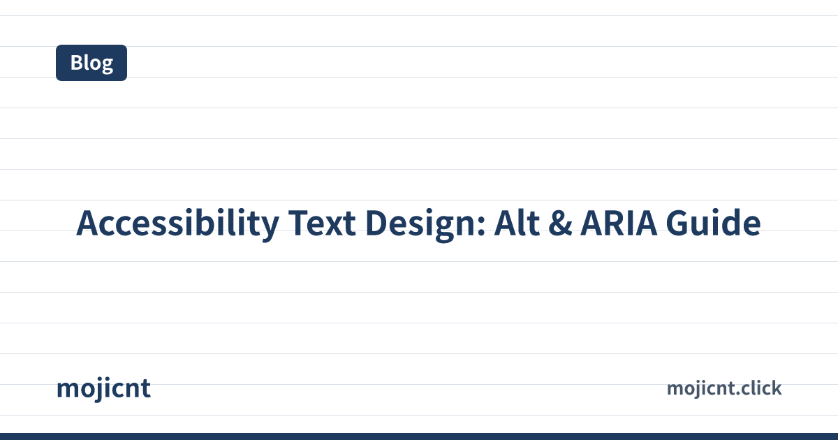 Accessibility Text Length - Alt Text, ARIA Labels, and WCAG Guidelines ...